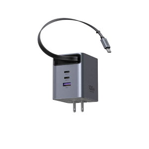 UGREEN�@100W GaN������莮�P�[�u���t���}���[�d�� �mQuick Charge�Ή� / 4�|�[�g / GaN(�����K���E��) �̗p�n�@65827