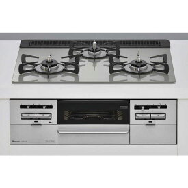 リンナイ　Rinnai　SENCE(センス) ガラストップ(シルキーシルバー色) 水無し両面焼きグリル 幅60cmタイプ SENCE [プロパンガス /左右強火] (宅配商品)　RX31W36T2RW（お届けのみ）