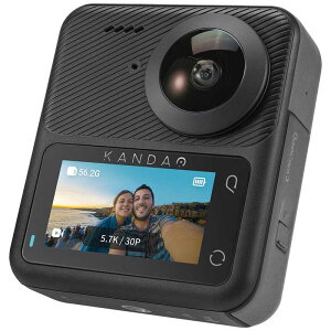 KANDAO�@�A�N�V�����J���� QooCam 3 �m4K�Ή� /�h���n �u���b�N�@QCM0301
