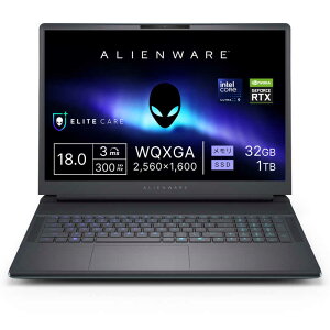 DELL�@�f���@�Q�[�~���O�m�[�g�p�\�R�� Alienware 18 Area-51 [ RTX 5080 / 18�^ / Win11 Home / Core Ultra 9 ] ���L�b�h �e�B�[���@NAA108-GNC