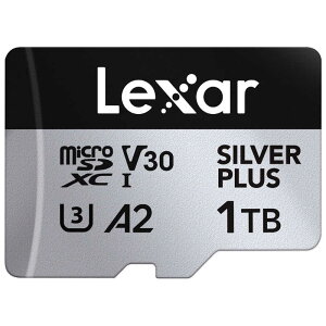 �y2026�N07��01�������\��zLEXAR�@microSDXC�J�[�h 1TB Professional SILVER PLUS�V���[�Y V30 UHS-I U3 A2 �mClass10 / 1TB�n�@LMSSIPL001T-BNANJ