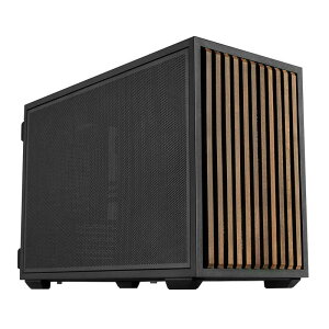LIANLI�@B4-mATX Wood Black�@B4X-WD