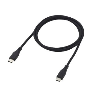 �G���R���@ELECOM�@USB Type-C to USB Type-C�P�[�u��/USB Power Delivery�Ή�/60W�Ή�/�V���R��/�[�d��p/1.0m/�u���b�N�@MPA-CCFCSS10BK