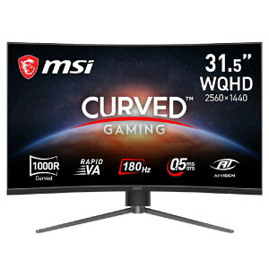 �y2026�N07��24�������\��zMSI�@�Q�[�~���O���j�^�[ MAG325CQPFE18 �m31.5�^ / WQHD(2560×1440) / ���C�h / �Ȗʌ^ / 180Hz�n