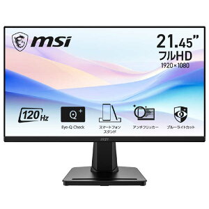 �y2026�N07��30�������\��zMSI�@�t���f�B�X�v���C �m21.45�^ / �t��HD(1920×1080) / ���C�h / 120Hz�n�@PRO-MP225-E12VL