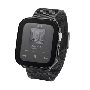 �G���R���@ELECOM�@�A�b�v���E�H�b�` �J�o�[ Apple Watch SE ��3 / 2���� �m 40mm �n �����K���X 10H �ϏՌ�PC�t���[�� �h�� IPX7 �u���b�N�@AW-25EFCGEBK