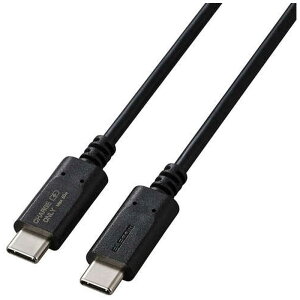 �G���R���@ELECOM�@USB C-C PD�Ή� 60W�Ή� �X�^���_�[�h �[�d��p 1.0m�@USB-CCFC10BK