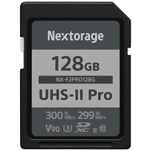 NEXTORAGE�@SDXC UHS-II�J�[�h V90 �mClass10 / 128GB�n�@NXF2PRO128G