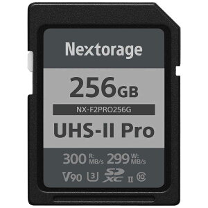 NEXTORAGE�@SDXC UHS-II�J�[�h V90 �mClass10 / 256GB�n�@NXF2PRO256G