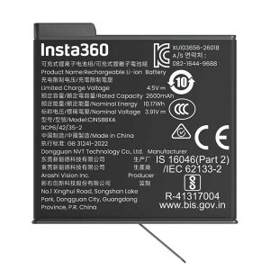 INSTA360�@X6 �G�N�X�g���[���E�o�b�e���[�@CINSBBXA-01