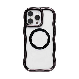 HAMEE�@�miPhone 16 Pro Max��p�niFace BeBling Wave MagSynq �N���A�P�[�X iFace �u���b�N�@41-192577