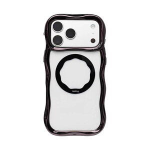 HAMEE�@�miPhone 17 Pro Max��p�niFace BeBling Wave MagSynq �N���A�P�[�X iFace �u���b�N�@41-192638