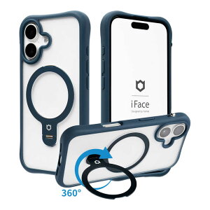 HAMEE�@�miPhone 16��p�niFace Leany MagSynq �X�^���h�P�[�X �l�C�r�[�@41-193437