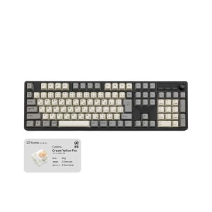 IKBC�@�t���T�C�Y���C�����X���J�j�J���L�[�{�[�h CD108HB�{(Cream yellow�É� / ���{��z��) �u���b�N�@IK-CD108HBPLS-O/CY