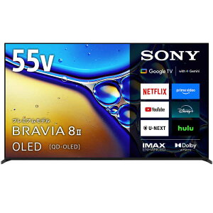 �y2026�N09��19�������\��z�\�j�[�@SONY�@4K�L�@EL�e���r BRAVIA 8 II �m55V�^ / 4K�Ή� / 4K�`���[�i�[���� / YouTube�Ή� / Bluetooth�Ή��n�@K-55XR80M2�i�W���ݒu�����j