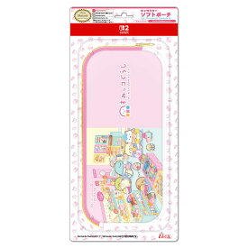 アイレックス　キャラクターソフトポーチ for Nintendo Switch2 すみっコぐらし わくわくたぴおかコンビニ　ILX2S408