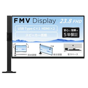 �x�m�ʁ@FUJITSU�@FMV Display V2403(CF) �m23.8�^ / �t��HD(1920×1080) / ���C�h / 120Hz�n �u���b�N�@K0AK0025JF