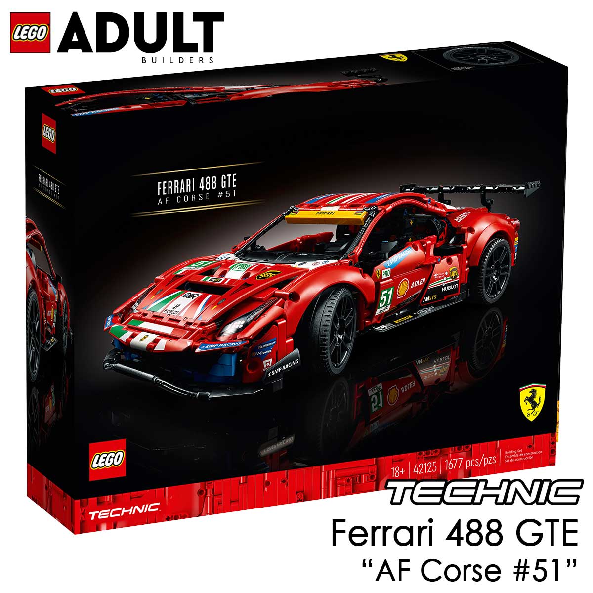 見事な再現度 フェラーリ 488 GTE Evoのレゴが登場 セール レゴ LEGO テクニック AF 贈答品 コルセ #51 42125 国内流通正規品 プレゼント クリスマス “AF おもちゃ Corse 玩具 男の子 グッズ ギフト ブロック Ferrari 誕生日 #51”