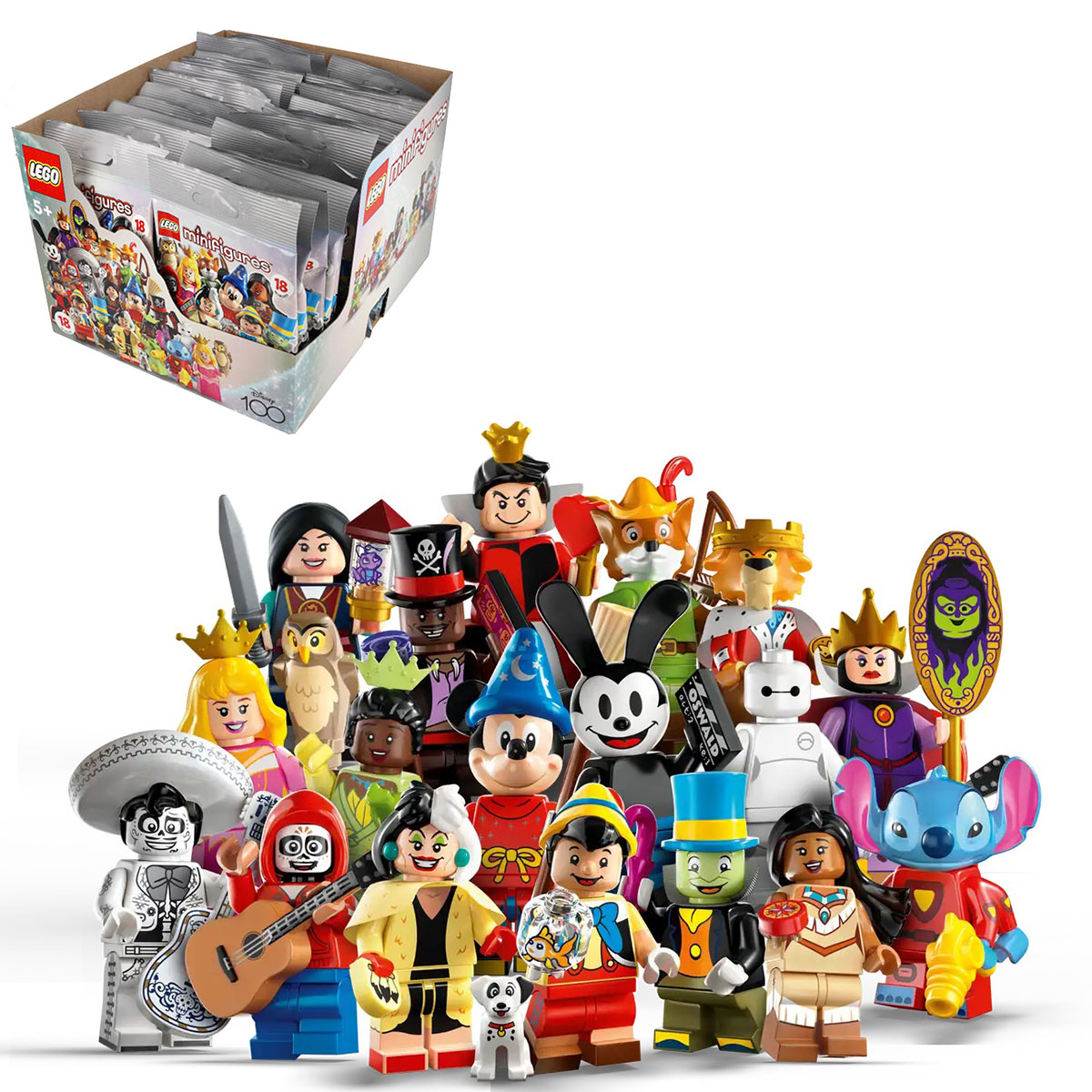 レゴ (LEGO) ディズニー100周年 ミニフィギュア 71038 BOX販売（36個入) 国内流通正規品 全18種からランダム おもちゃ 玩具  ブロック プリンセス インテリア ハイクオリティ キャラクター 名場面 ヴィランズ 人気 | Limep　楽天市場店