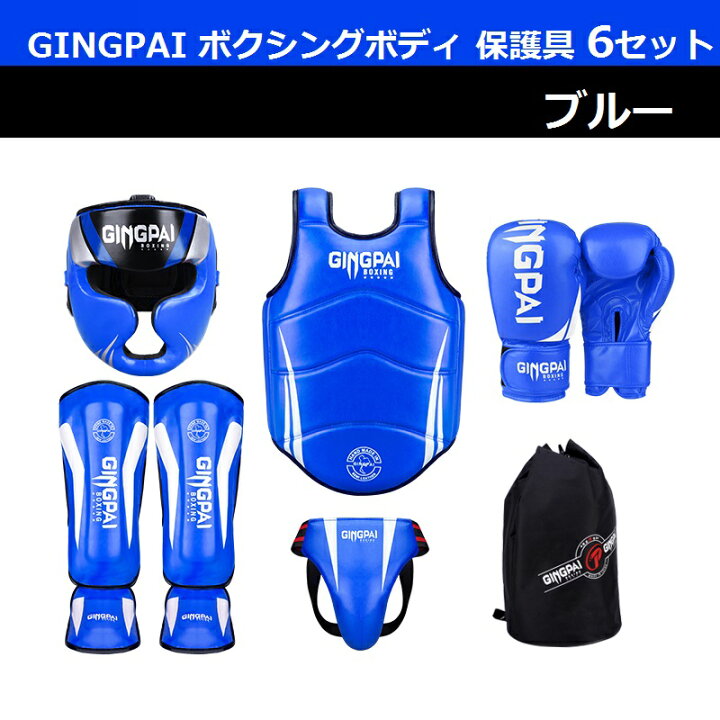楽天市場】GINGPAI ボクシング 6点セット キッズ テコンドー プロ 