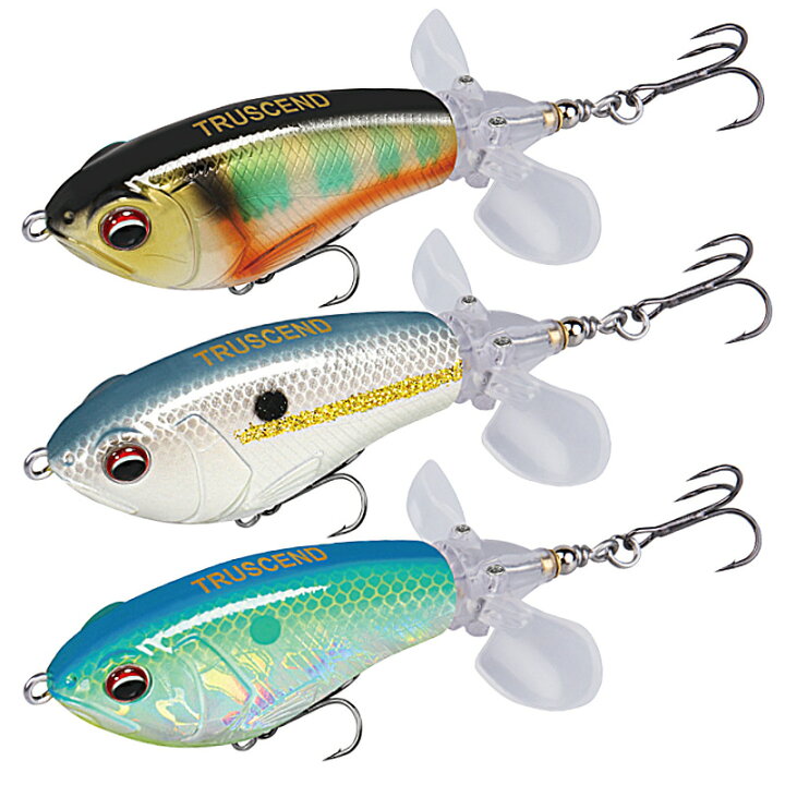 楽天市場】トップウォーター フィッシング ルアー 3点セット BKKフック  