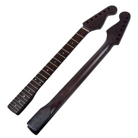 エレキギターネック STタイプ ストラト交換用ネック ウェンジ指板 フィンガーボード ギターパーツ MU2101