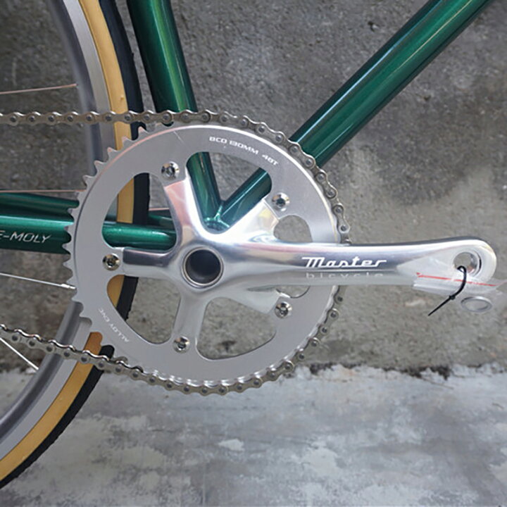 楽天市場】ピスト用 クランク BCD130/48T 165mm/170mm チェーン 