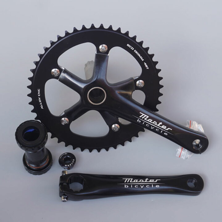 楽天市場】ピスト用 クランク BCD130/48T 165mm/170mm チェーン 