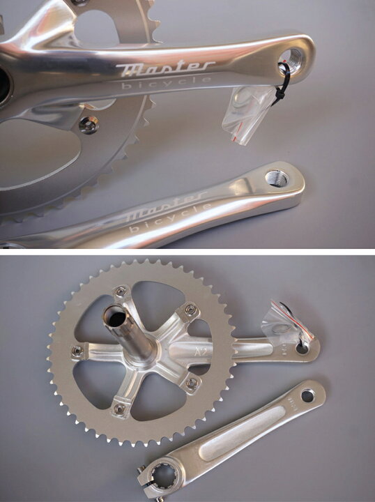 楽天市場】ピスト用 クランク BCD130/48T 165mm/170mm チェーン 