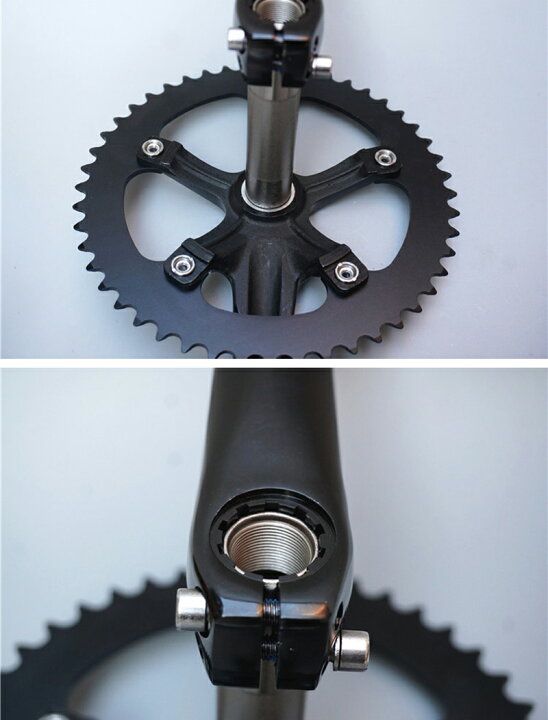 楽天市場】ピスト用 クランク BCD130/48T 165mm/170mm チェーン 