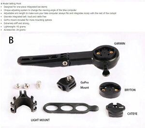 KOCEVLO �R���s���[�^�[�}�E���g ���@�\ �x�� �w�b�h���C�g/GoPro�z���_�[�t ���@��Ή� GoPro Mount Light Mount �R���v���[�g�Z�b�g kcvm03