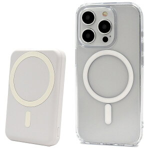  iPhoneV[Y MagSafeΉ NAP[X oCobe[Zbg 5000mAh ACtH ACz CX[d }OZ[t [d ϏՌP[X 삵Ȃ[dł15w }[d 