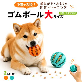 送料無料 中型犬 大型犬 ゴムボール 大サイズ ボール おもちゃ 丈夫 知育 オモチャ 噛む 動く 転がる いぬ 犬 イヌ におい 匂い 臭い しつけ トレーニング 訓練 遊び ペットグッズ ペット 運動不足解消 ストレス解消 嗅覚訓練 おやつが挟める 歯磨き 歯茎マッサージ 直送w