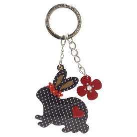 送料無料 バッグチャーム 花うさぎ かばん お財布 ポーチ ワンポイント チャームストラップ　かわいい 鍵 キーホルダー プレゼント 贈り物 誕生日 クリスマス ホワイトデー シンプル ポップ ファンシー うさぎ 兎 ラビット フラワー お花 揺れる メール便