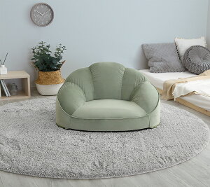 ソファー 1人掛け 一人掛け 一人暮らし 座椅子 ローソファー ロータイプ アイボリー グリーン 緑 グレー 灰色 ピンク ベージュ