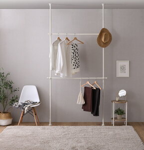 ハンガーラック おしゃれ 頑丈 丈夫 洋服掛け パイプハンガー コートハンガー スリム 安い 一人暮らし アパレル 業務用 什器