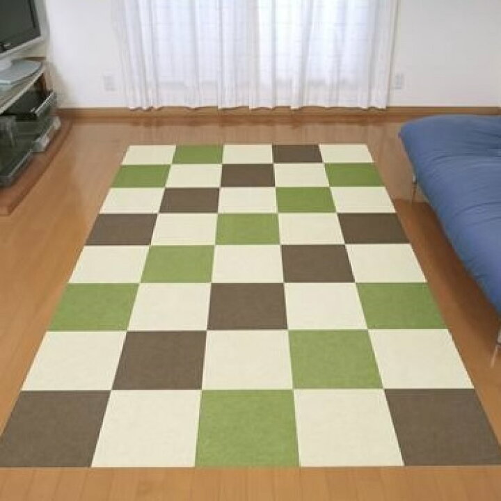 楽天市場 タイルカーペット おしゃれ 安い セット 子供 ペット 犬 防音 ラグ カーペット ラグマット 絨毯 滑り止め 撥水 洗濯可 洗える 30 30 同色枚 1畳 家具 インテリア通販room