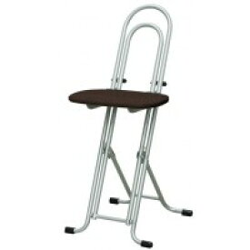 高さ調節 昇降 低姿勢 立ち仕事 中腰 作業 椅子 ダークブラウン/シルバー 日本製 完成品 ( 折りたたみ 折り畳み 低い 低い椅子 チェア チェアー イス いす