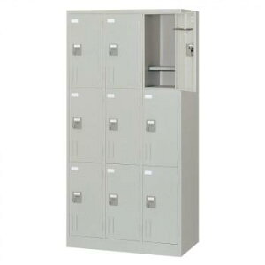 ロッカー スチールロッカー 収納 整理 職場 オフィス スチール 棚 学校 業務用 事務所 子供 ランドセル 貴重品 防犯 金庫 スリム カバン置き場 バッグ収納 荷物置き 9人用 鍵付き 施錠 盗難防