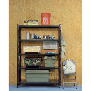 スチールラック スチール棚 オープンラック スチールシェルフ おしゃれ キッチン 納戸 収納 本棚 アイアン メタル 安い 棚 ラック 台所 整理棚 リビング 業務用 倉庫 収納庫 ガレージ ブラッ