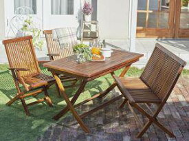 ガーデンテーブル + ガーデンチェア 椅子 セット 屋外 カフェ テラス ガーデン 庭 ベランダ バルコニー アジアン( 4点(テーブル+チェア2脚+ベンチ1脚)チェア 肘掛け幅120 )