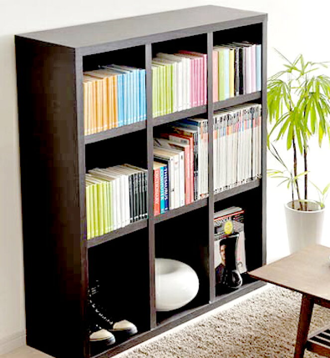 楽天市場 本棚 おしゃれ 北欧 安い 収納 整理 棚 ラック 大容量 子供 絵本 3段 コミック 文庫本 漫画 マンガ Cd Dvd オープン リビング ロータイプ 約 幅105 奥行30 家具 インテリア通販room