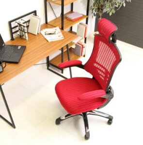 オフィスチェア キャスター付き椅子 キャスター 椅子 チェア ハイバック レッド 赤 デスクチェア 肘付き椅子 肘置き 肘付 肘掛 おしゃれ 安い パソコンチェア