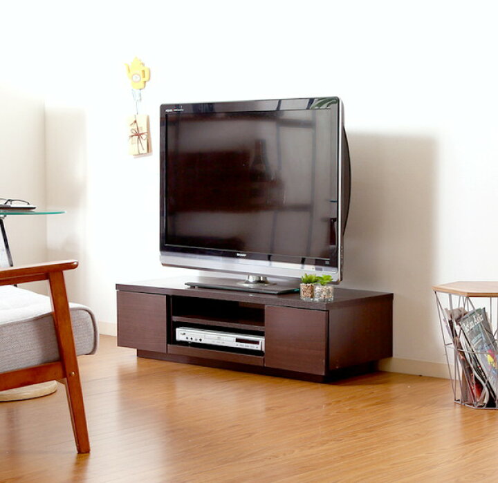 楽天市場 テレビ台 おしゃれ 安い 北欧 ローボード テレビボード Tv台 テレビラック Tvボード Tvラック 収納 多い ブラウン 幅100 奥行39 高さ28 家具 インテリア通販room