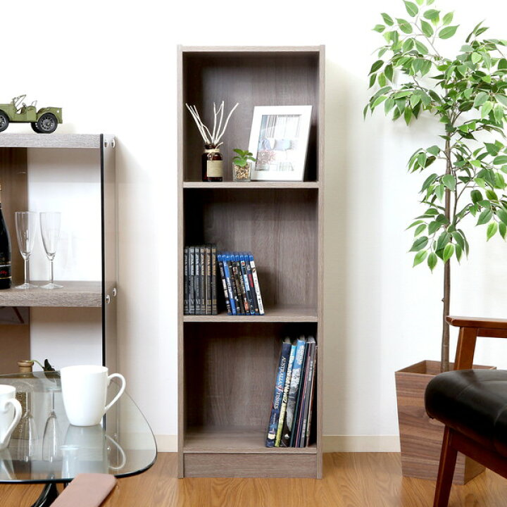 楽天市場 本棚 おしゃれ 北欧 安い 収納 整理 棚 ラック 大容量 子供 シェルフ 書棚 単行本 コミック 文庫本 漫画 マンガ Cd Dvd マガジンラック ホワイトオーク 幅42 奥行29 高さ1 家具 インテリア通販room