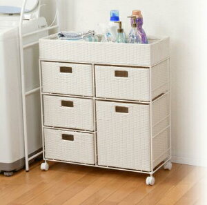 ランドリーワゴン 洗面所 キャスター ランドリー ラック キッチン 収納 タオル スリム 薄型 サニタリー ボックス 棚 大容量 安い 脱衣所 下着 洗剤 浴室 コンパクト 省スペース 隙間 ロータイ