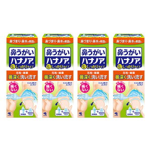 ハナノア 鼻うがい 鼻づまり 鼻水 鼻洗浄 専用洗浄液 小林製薬 500ml 4個セット