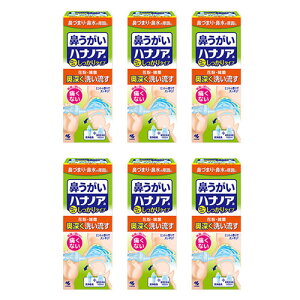 ハナノア 鼻うがい 鼻づまり 鼻水 鼻洗浄 専用洗浄液 小林製薬 500ml 6個セット