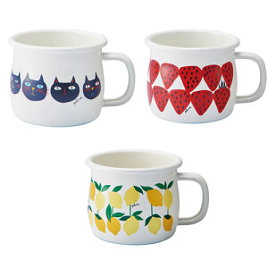 ホーロー マグカップ 380ml 琺瑯 Plune プルーン アウトドア キャンプ かわいい おしゃれ