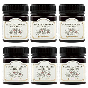 マヌカハニー MGO125+ はちみつ 蜂蜜 オーストラリア産 マヌカ 250g 天然 6個セット
